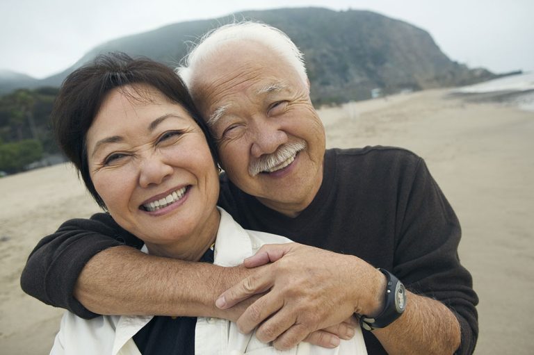 Old Couple Smiling
