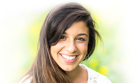 Young lady with a beautiful smile